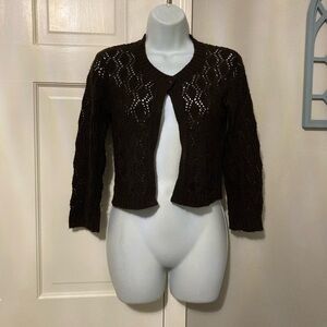 BellanBlue Chocolate Knit Women's Shrug